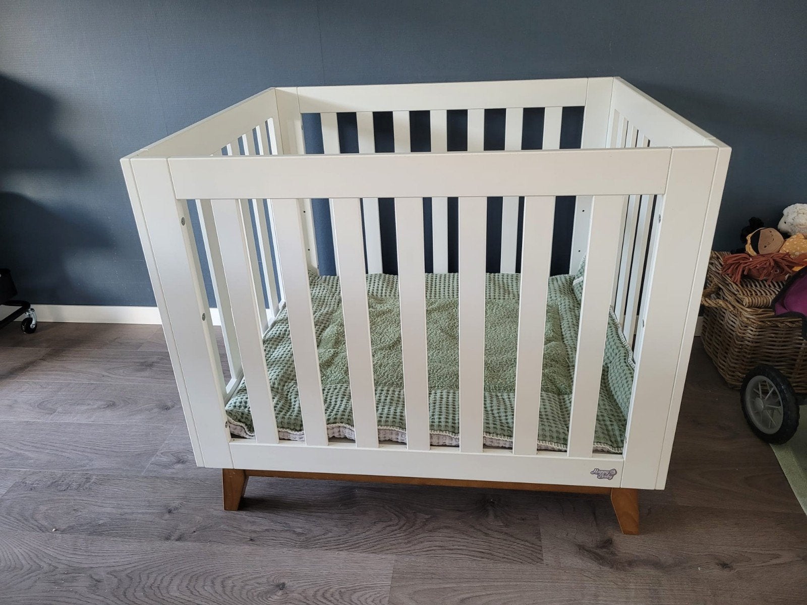 Happy Baby box inclusief Koeka boxkleed, Ophalen, Gebruikt, Ledikant