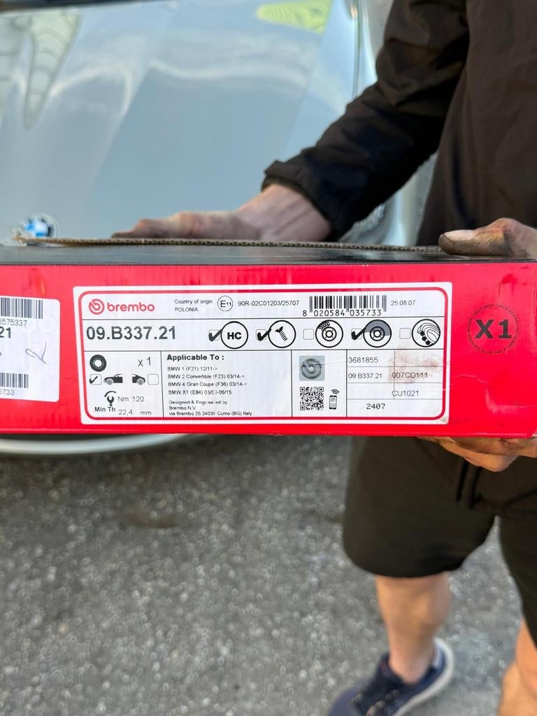 BMW F21 F23 F36 E84 312mm NEW Brembo brake discs + pads, Ophalen of Verzenden, Nieuw, BMW
