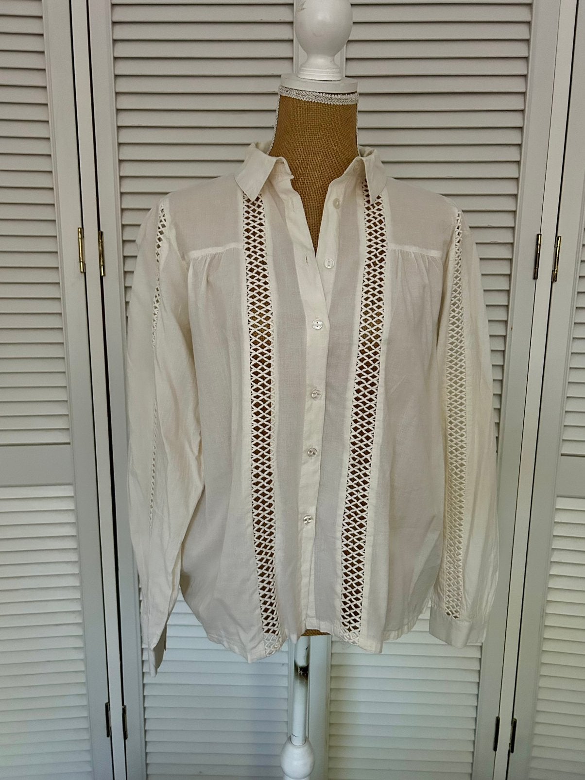 Lollys Laundry blouse M ecruwit, Ophalen of Verzenden, Zo goed als nieuw, Maat 38/40 (M), Wit
