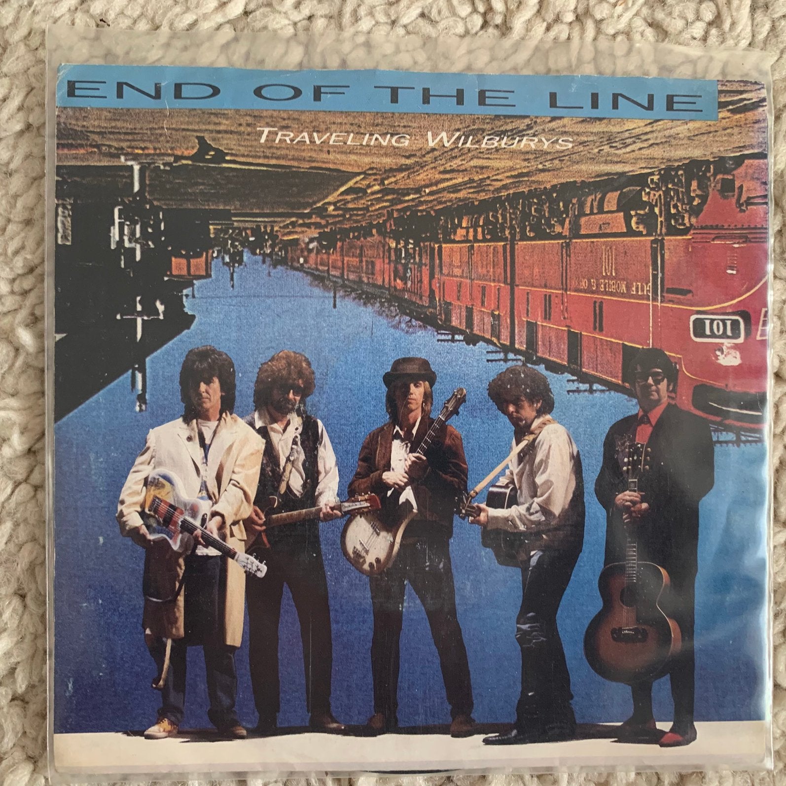 45/ Traveling wilburys / end of the line, Ophalen of Verzenden, Zo goed als nieuw, Pop