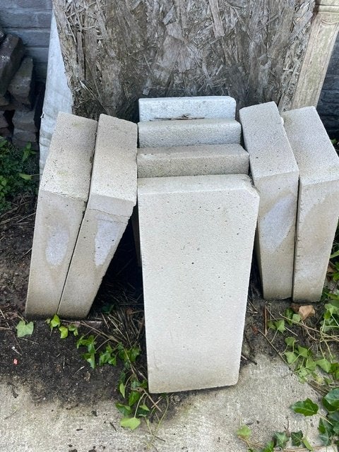 8 stuks gasbetonblokken, Doe-het-zelf en Verbouw, Metselstenen, Ophalen, Zo goed als nieuw, Overige typen