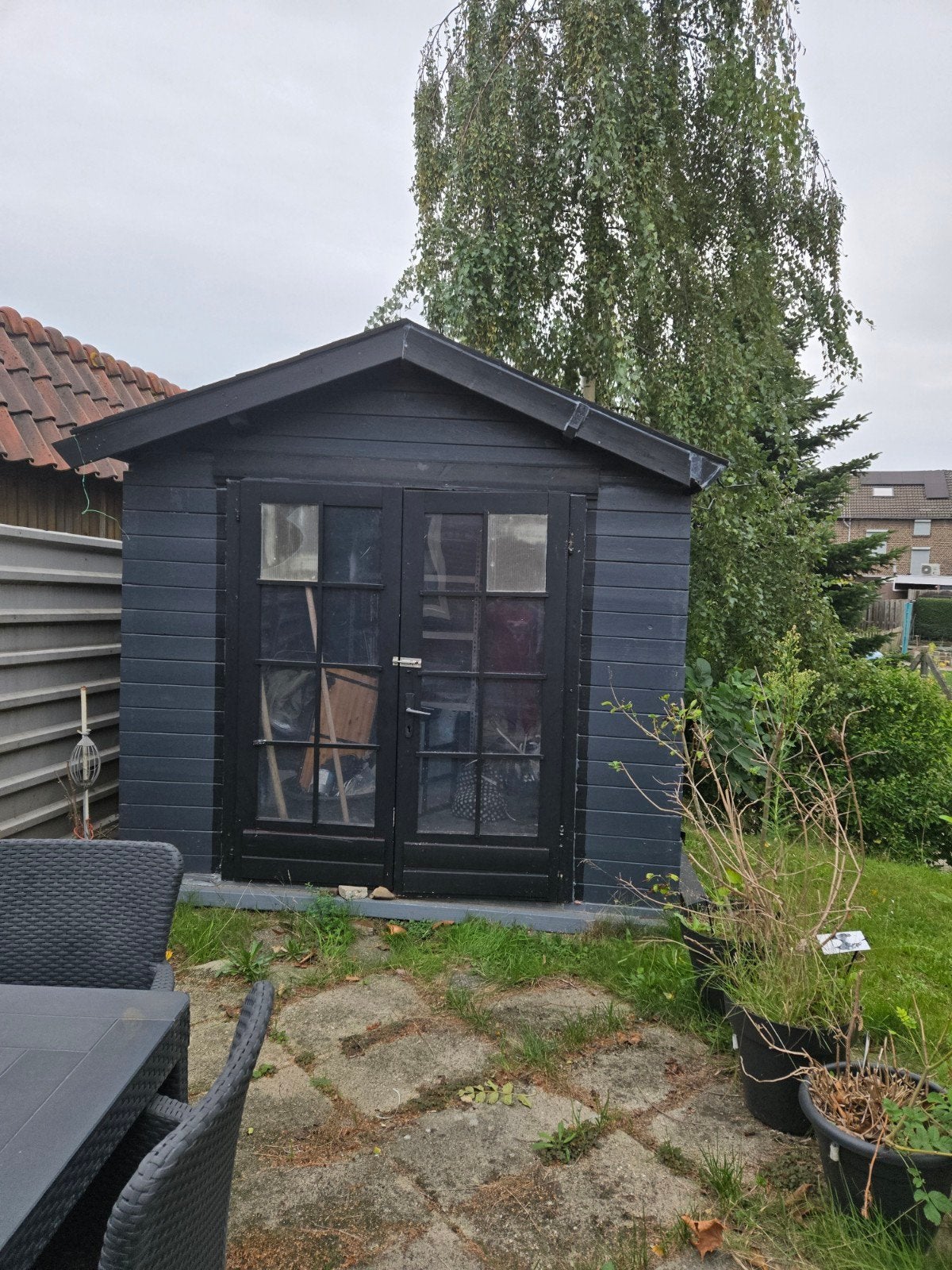 Gratis schuur zelf demonteren en meenemen, Tuin en Terras, Gebruikt, Schuur, Minder dan 200 cm, 2 ramen