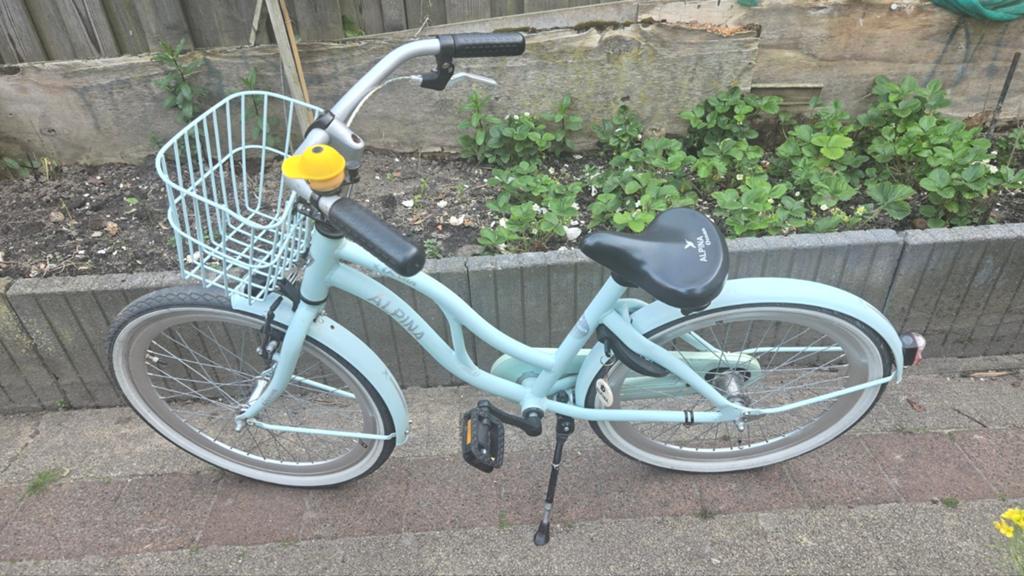 Alpina Ocean meisjesfiets 22 inch in, Fietsen en Brommers, Fietsen | Meisjes, Ophalen, 22 inch, Gebruikt, Handrem