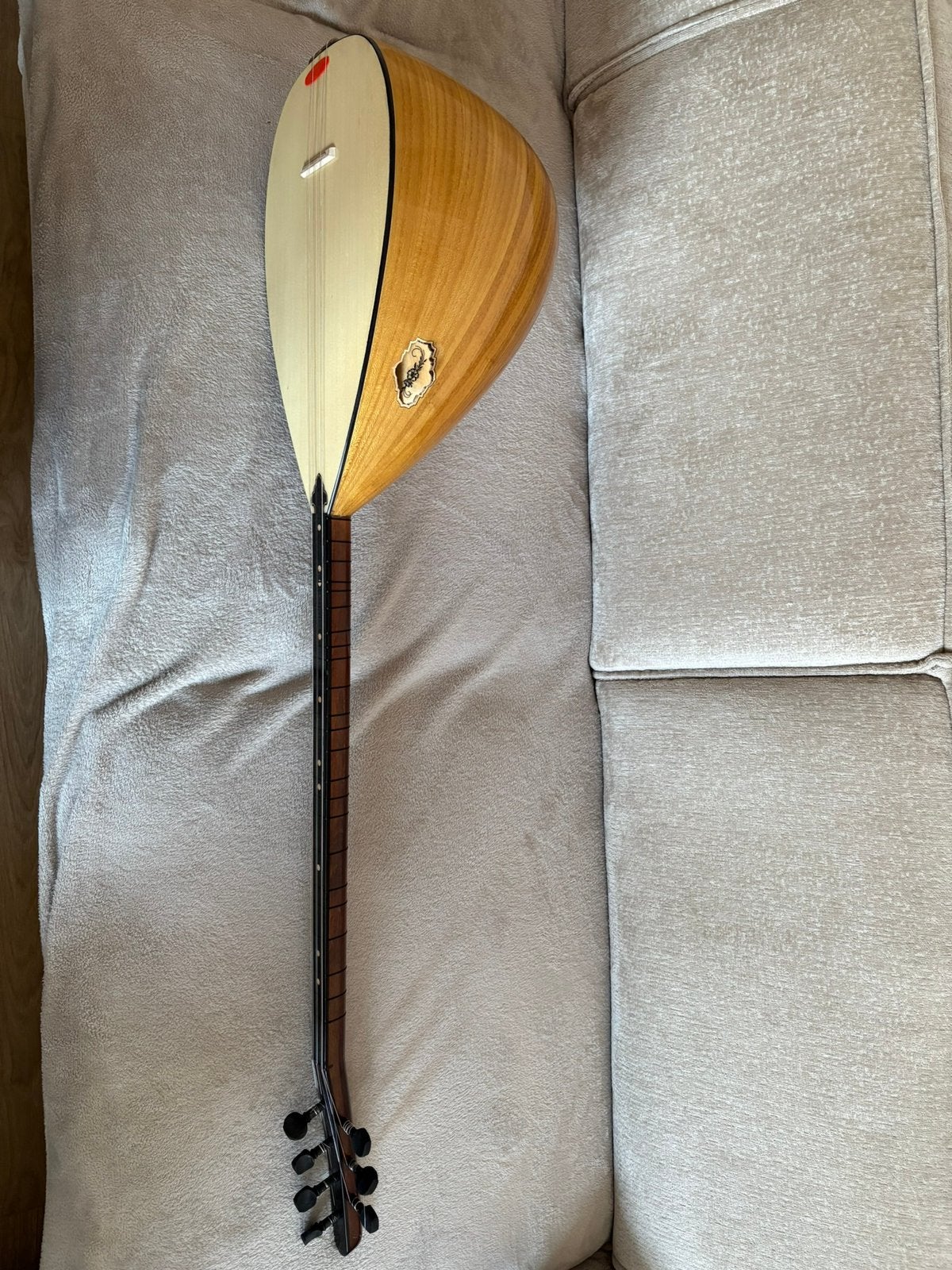 Saz baglama 40 tekne abanoz uzun sap klavye turkse gitaar, Ophalen, Zo goed als nieuw, Luit, Saz of Bouzouki