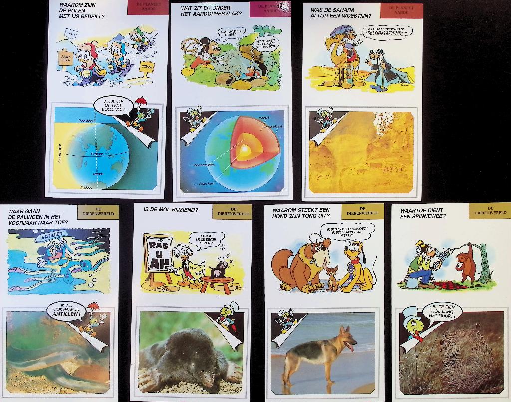 Disney informatiekaarten - #RW, Verzamelen, Disney, Ophalen of Verzenden, Overige figuren, Overige typen