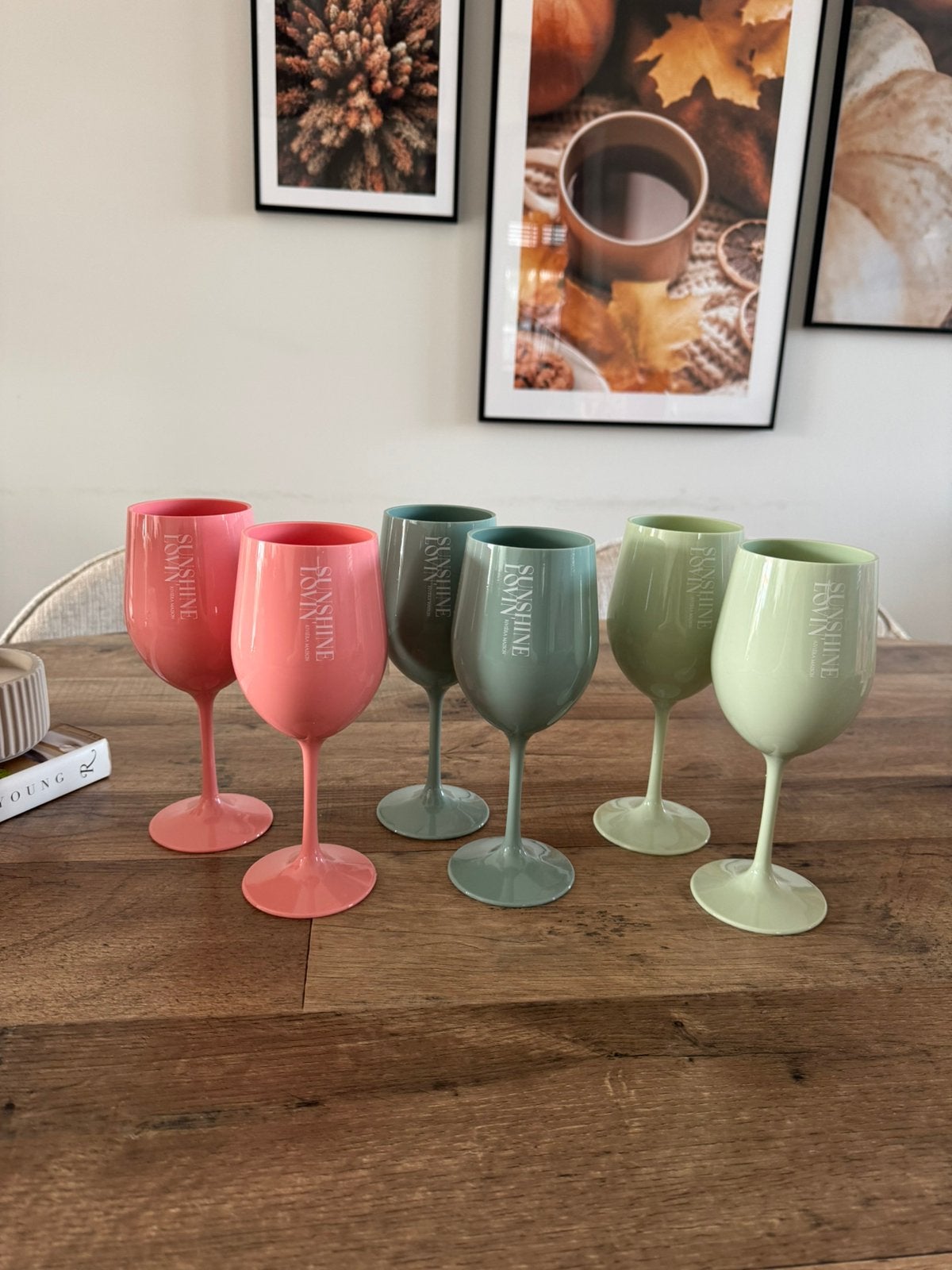 Rivièra Maison Wijn Glazen Sunshine Lovin’ Hard Plastic, Glas of Glazen, Nieuw, Ophalen of Verzenden, Glas