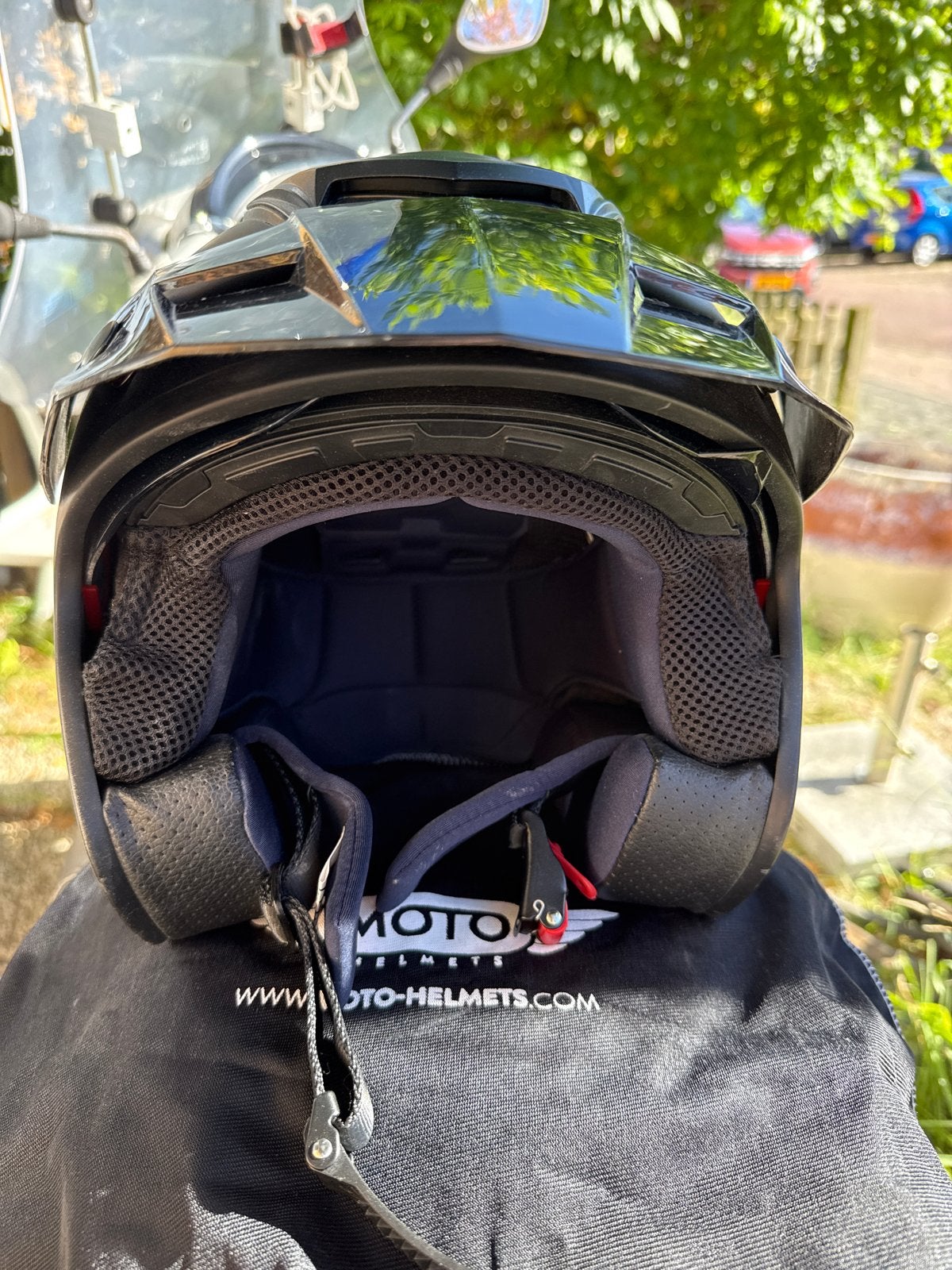 MOTO Helmets Jethelm Maat S Zwart, Overige merken, Jethelm, Ophalen of Verzenden, S