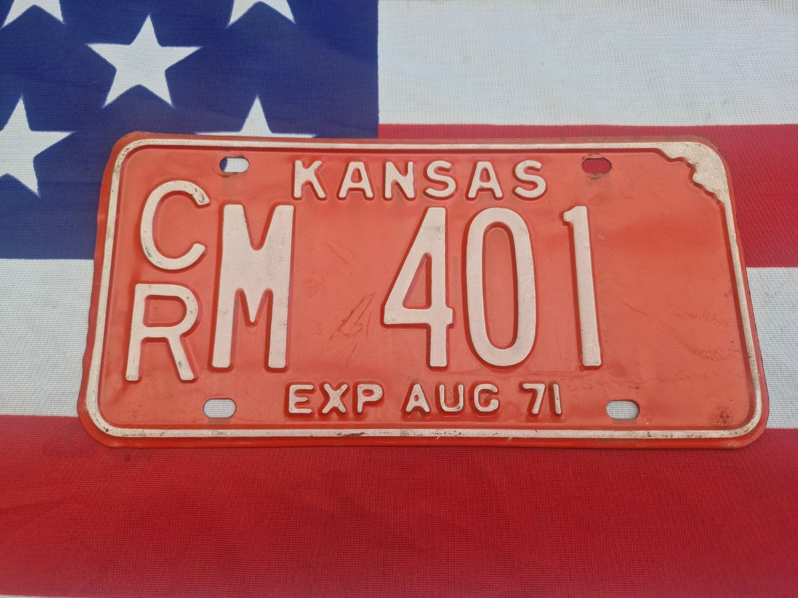 Kentekenplaat Kansas USA Nummerplaat nummerbord License VS, Ophalen of Verzenden, Gebruikt, Auto's