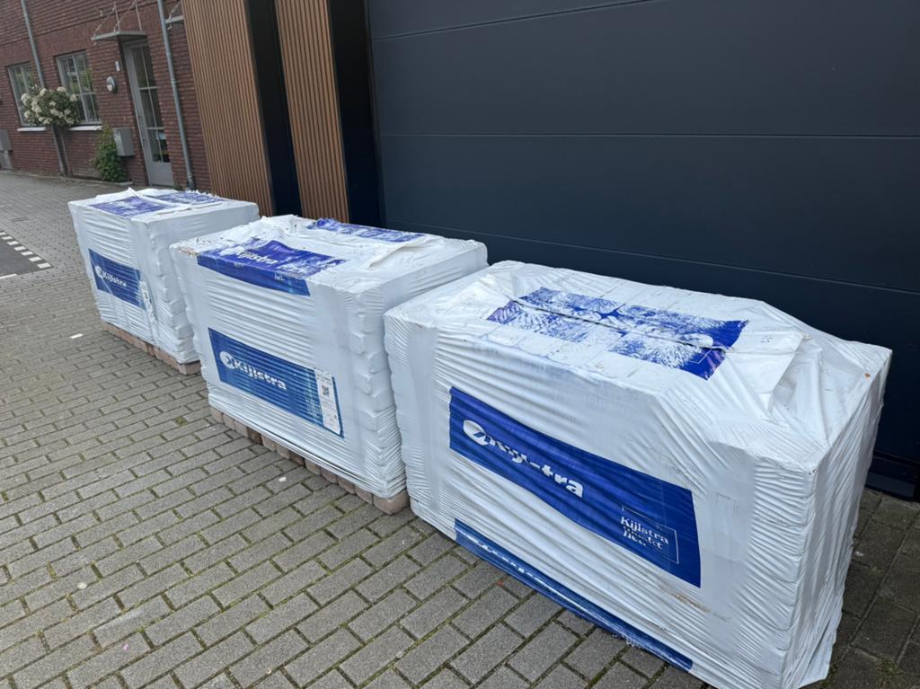 t.e.a.b 27,20m2 Kijlstra trommel longstone -7cm-oud lemmer, Tuin en Terras, Tegels en Klinkers, Ophalen, Nieuw, Beton, Klinkers