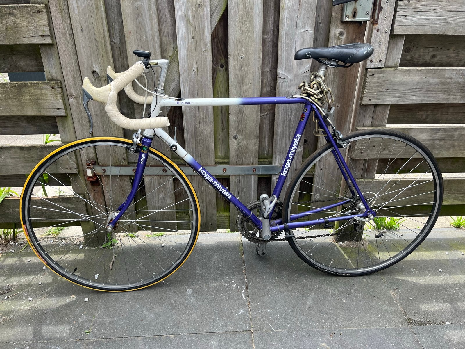 Koga Miyata dames wielrenfiets, paars/wit, 55 cm, 28 inch, Fietsen en Brommers, Fietsen | Racefietsen, Ophalen, 28 inch, Gebruikt