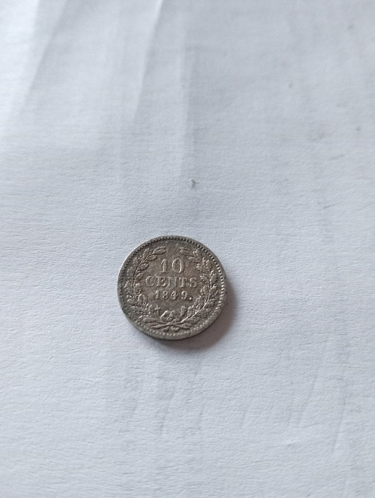 10 Cent1849, Ophalen of Verzenden, Vóór koninkrijk, Euro's, Zilver