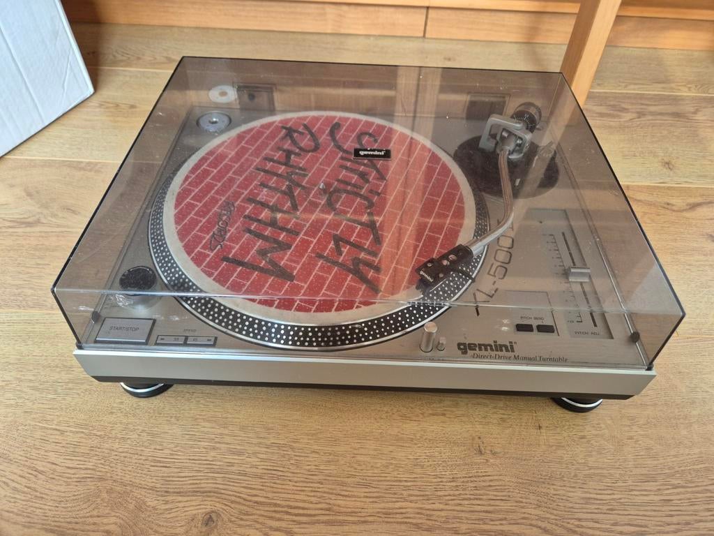 Gemini XL-500II Direct-Drive Platenspeler, Gebruikt, Pitch-regelaar, Platenspeler, Ophalen