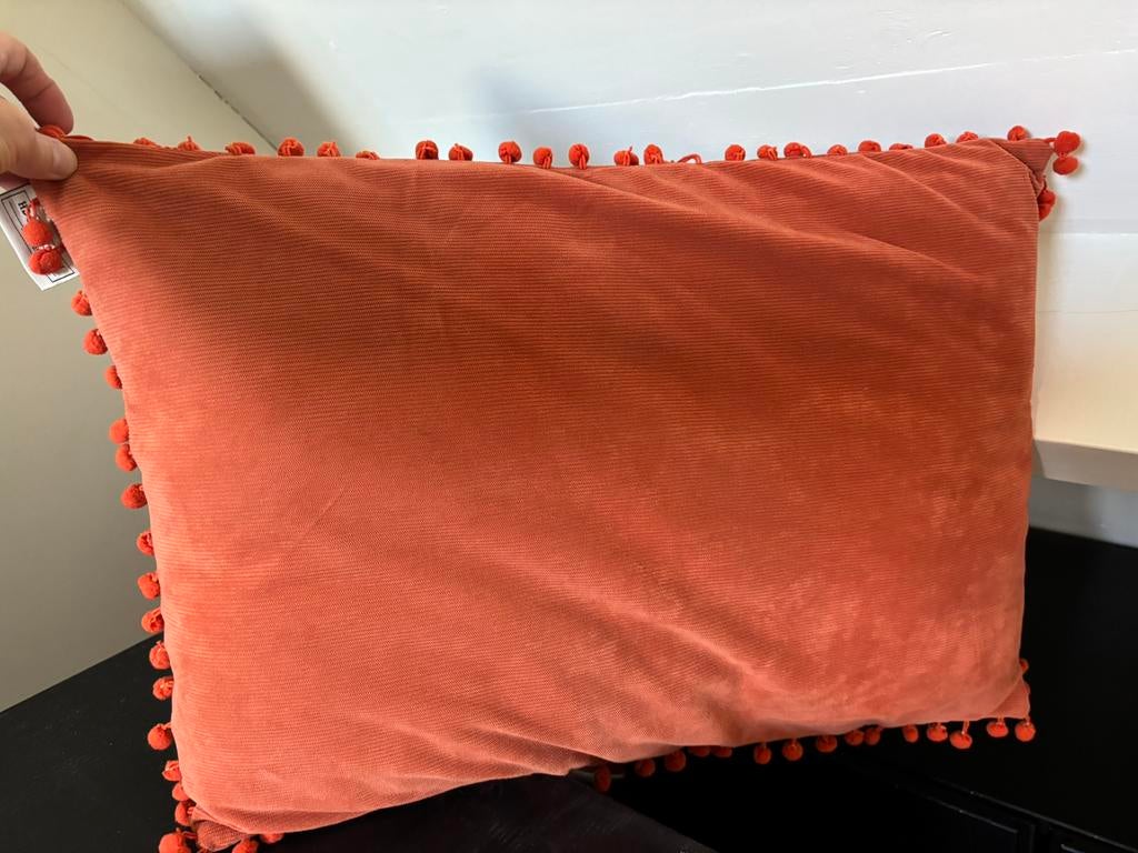 Sierkussen HD collection est 1969, Huis en Inrichting, Woonaccessoires | Kussens, Ophalen of Verzenden, Zo goed als nieuw, Oranje