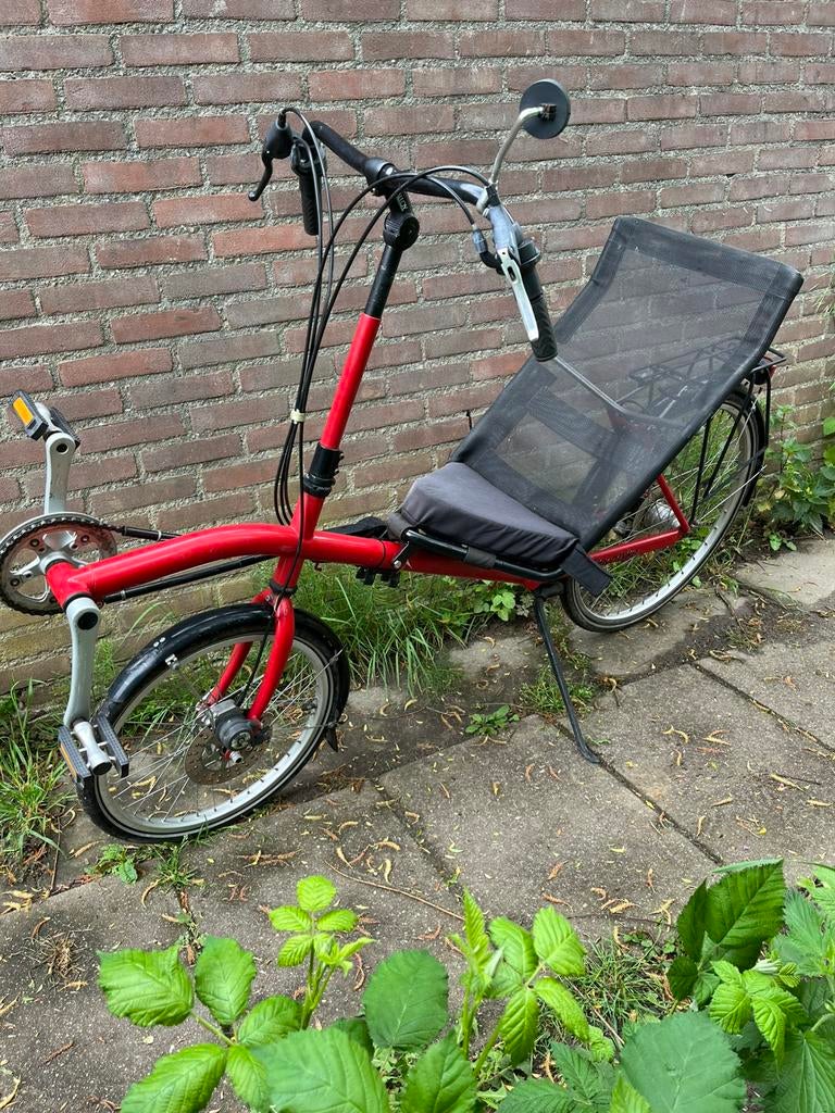 Flevobike basic, Fietsen en Brommers, Fietsen | Ligfietsen, Ophalen, Gebruikt, Bovenstuur, Schijfrem