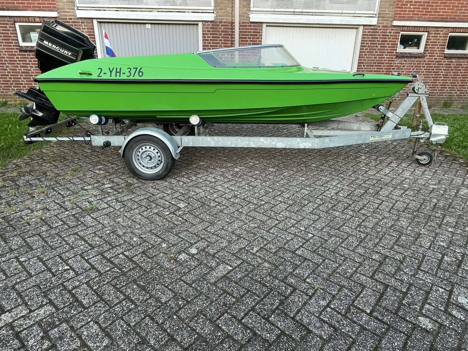 Marina speedboot met 75pk, Watersport en Boten, Speedboten, Ophalen, Overige merken, Gebruikt, 4 m
