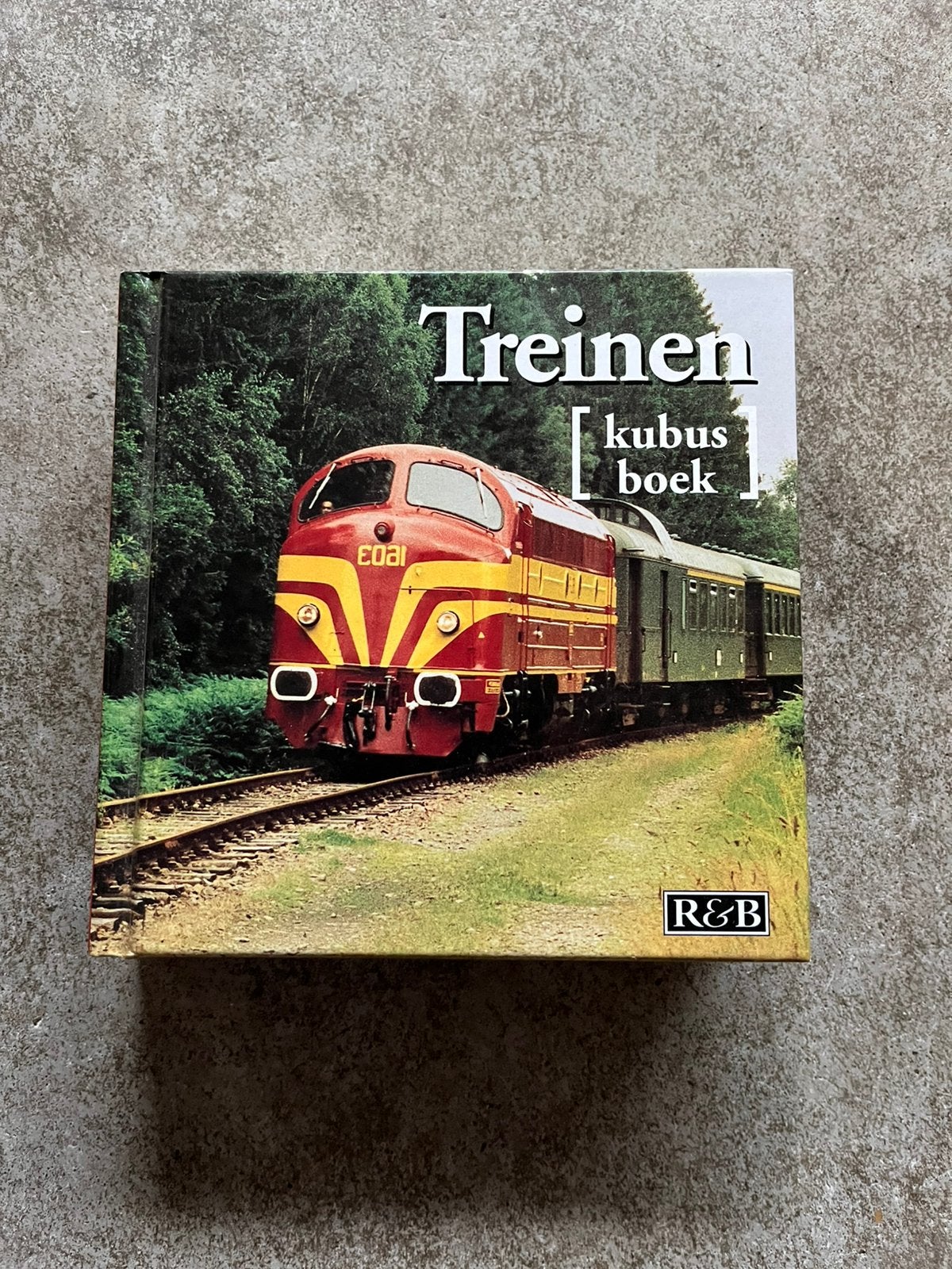 Treinen ( kubus boek), Ophalen of Verzenden, Zo goed als nieuw, Trein