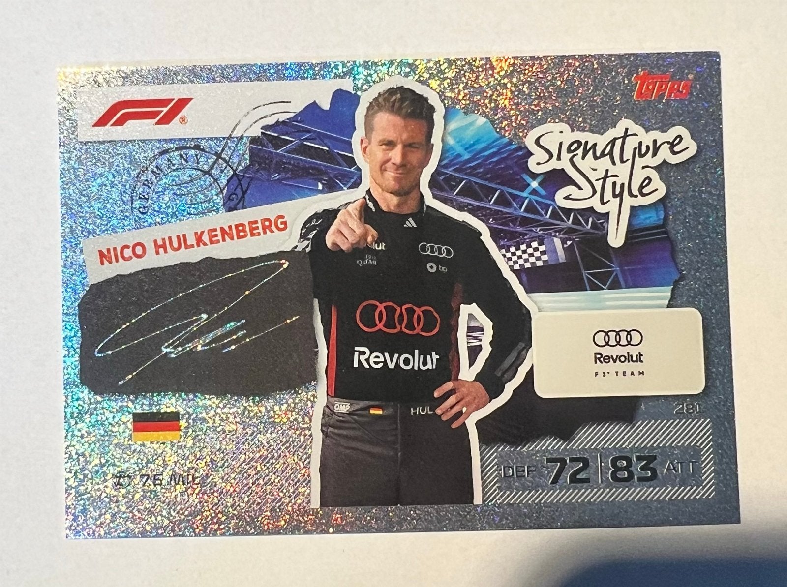 Topps Turbo Attax F1 2026 Signature Style Nico Hülkenberg, Ophalen of Verzenden, Nieuw, Overige sporten, Spelerskaart