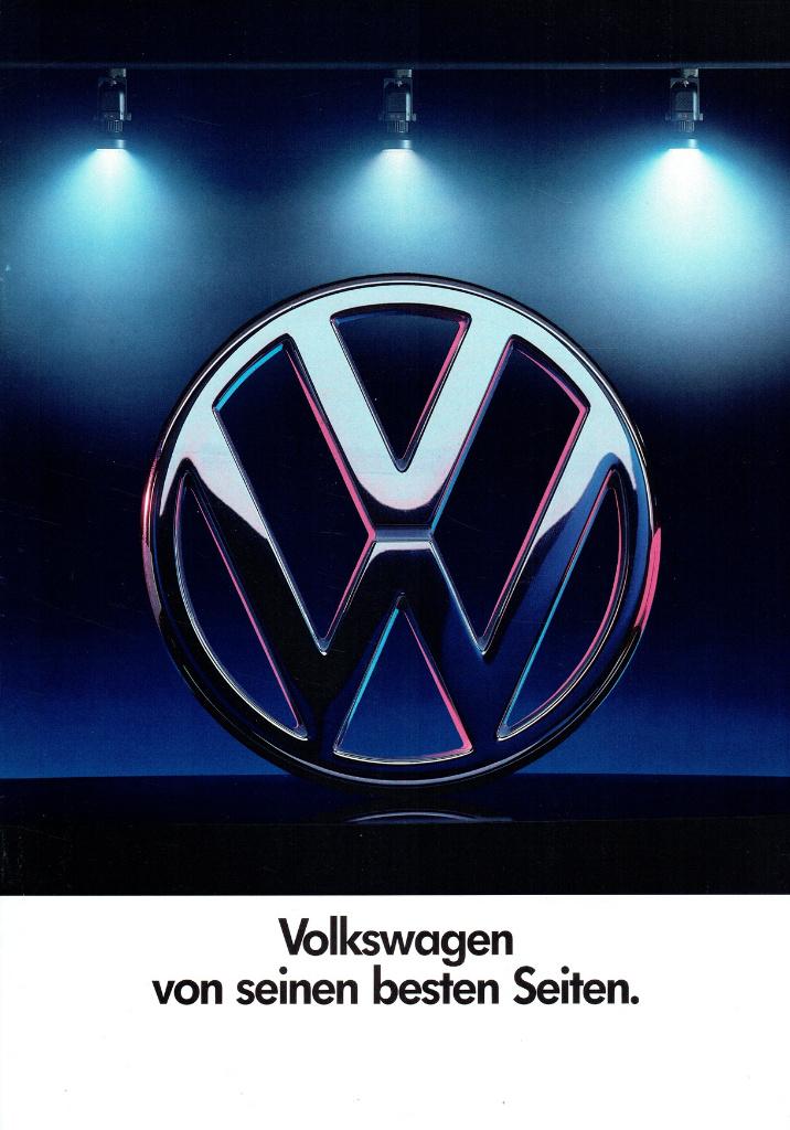 Folder Volkswagen modellen (Duitse uitgave - IAA - 1989), Verzenden, Gelezen, Volkswagen