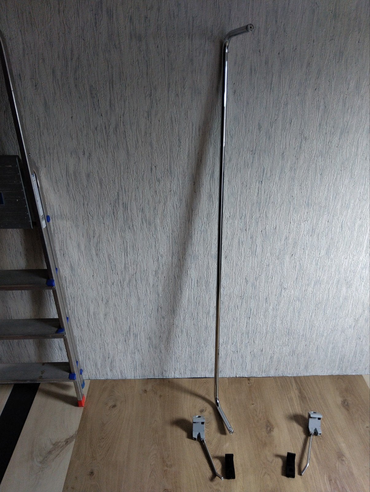 Voeteneinde beugel chroom voor Auping Komfortabel Royal 340., Tweepersoons, Ophalen of Verzenden, Zo goed als nieuw, 180 cm