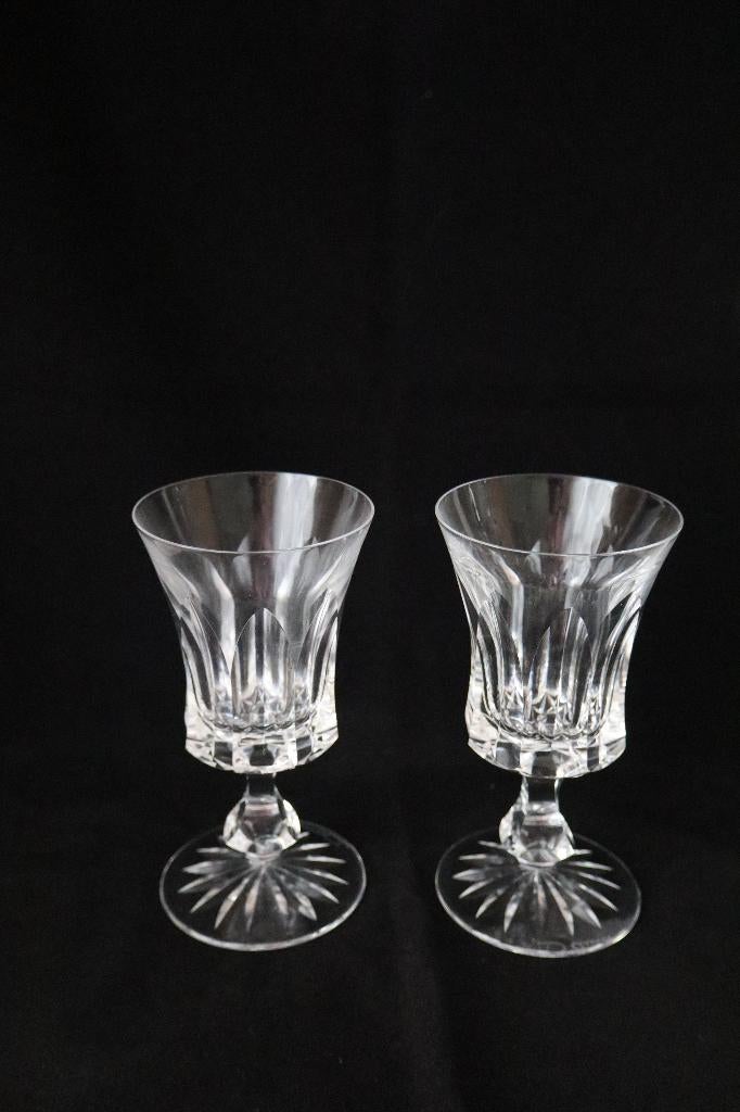 Vintage Daum Chevreuse kristal wijnglazen set van 4, Ophalen of Verzenden