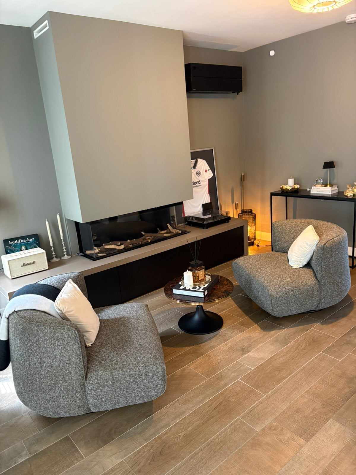 Lounge stoelen, Ophalen, Zo goed als nieuw, Grijs, Stof