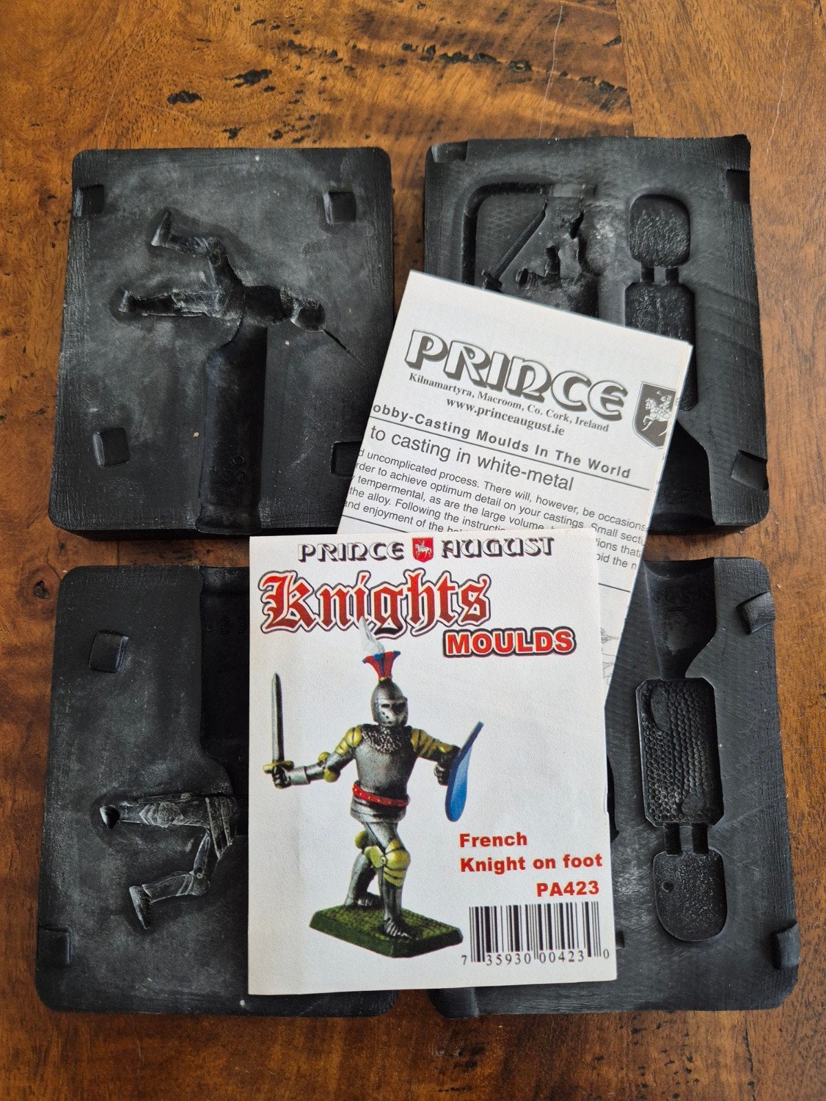 Tin gietmal Prince August: Knights PA423 Frence knight, Ophalen of Verzenden, Gebruikt, 1:50 of kleiner, Figuur of Figuren