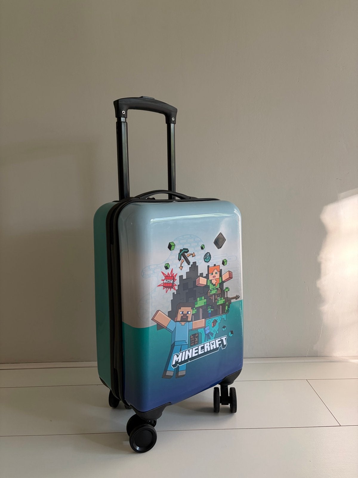Minecraft Koffer, Handbagage, nieuw, Sieraden, Tassen en Uiterlijk, Tassen | Reistassen en Weekendtassen, 40 tot 60 cm, Ophalen of Verzenden