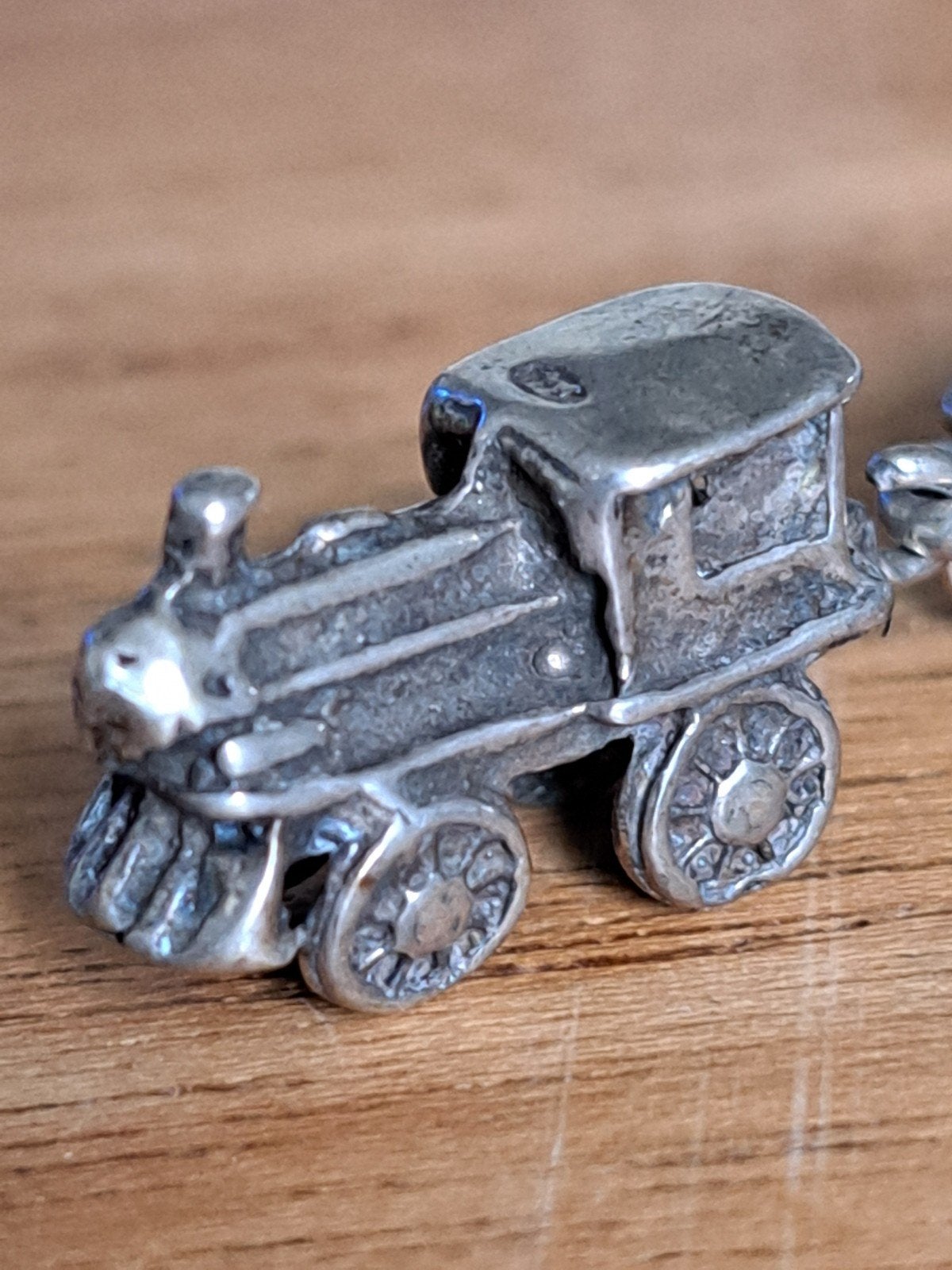 Zilveren miniatuur treintje, Ophalen of Verzenden