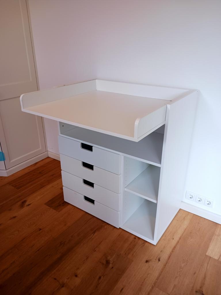 IKEA Stuva Commode/bureau met 4 lades wit, Kinderen en Baby's, Ophalen, Gebruikt, Minder dan 75 cm, 50 tot 70 cm