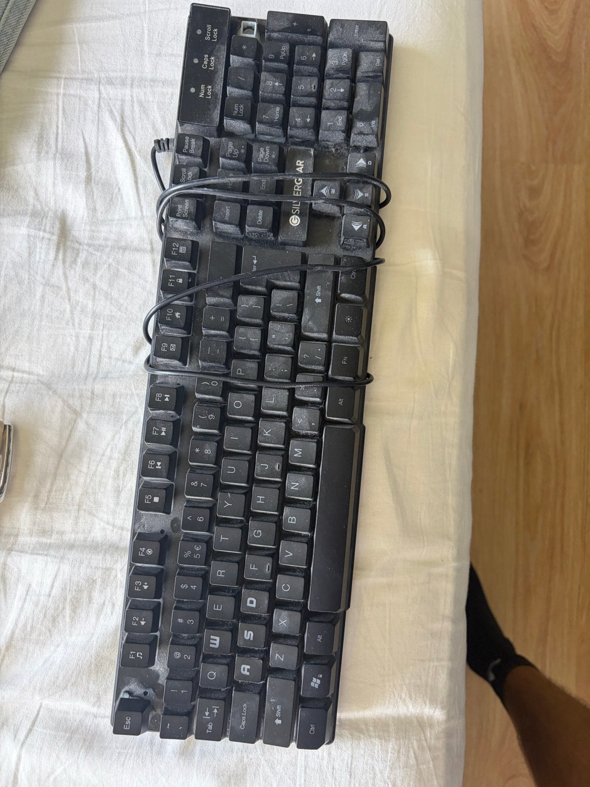 SILVERGEAR Toetsenbord - Gebruikt, Computers en Software, Toetsenborden, Ophalen, Gebruikt, Qwerty, Numeriek gedeelte