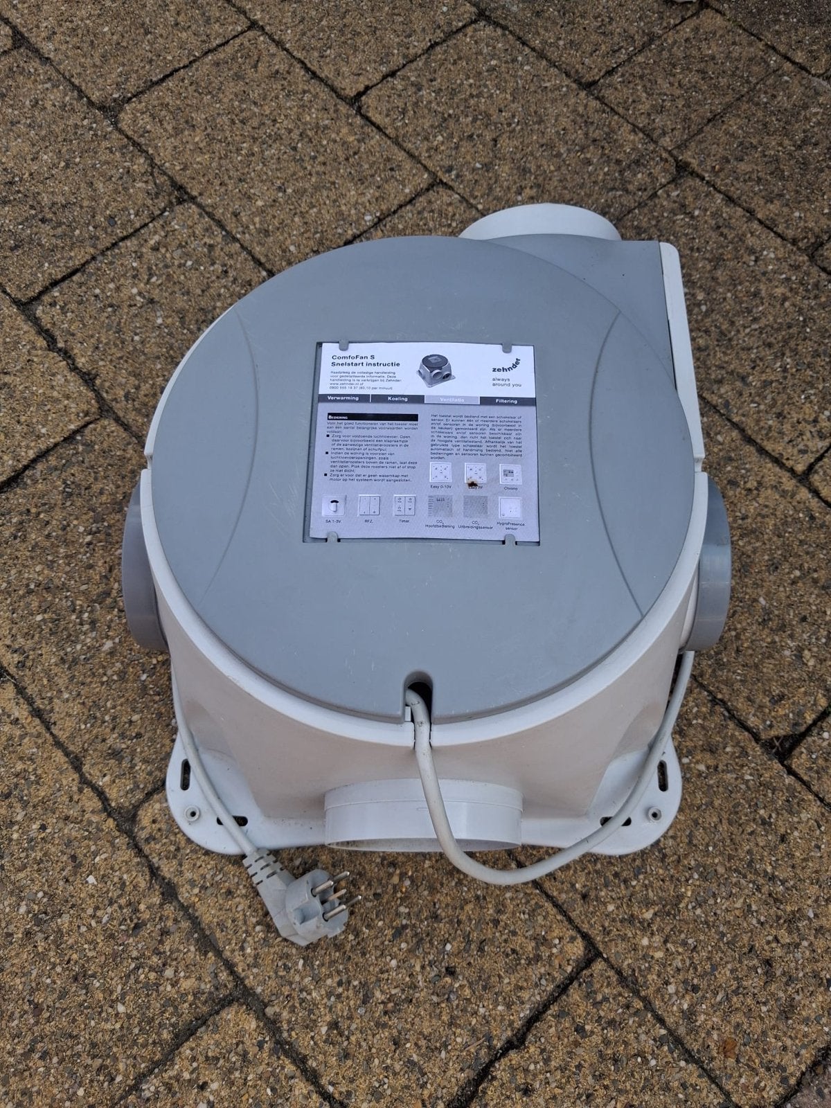 Zehnder ComfoFan S Ventilator - perilex aansluiting, Witgoed en Apparatuur, Luchtbehandelingsapparatuur, Ophalen, Zo goed als nieuw