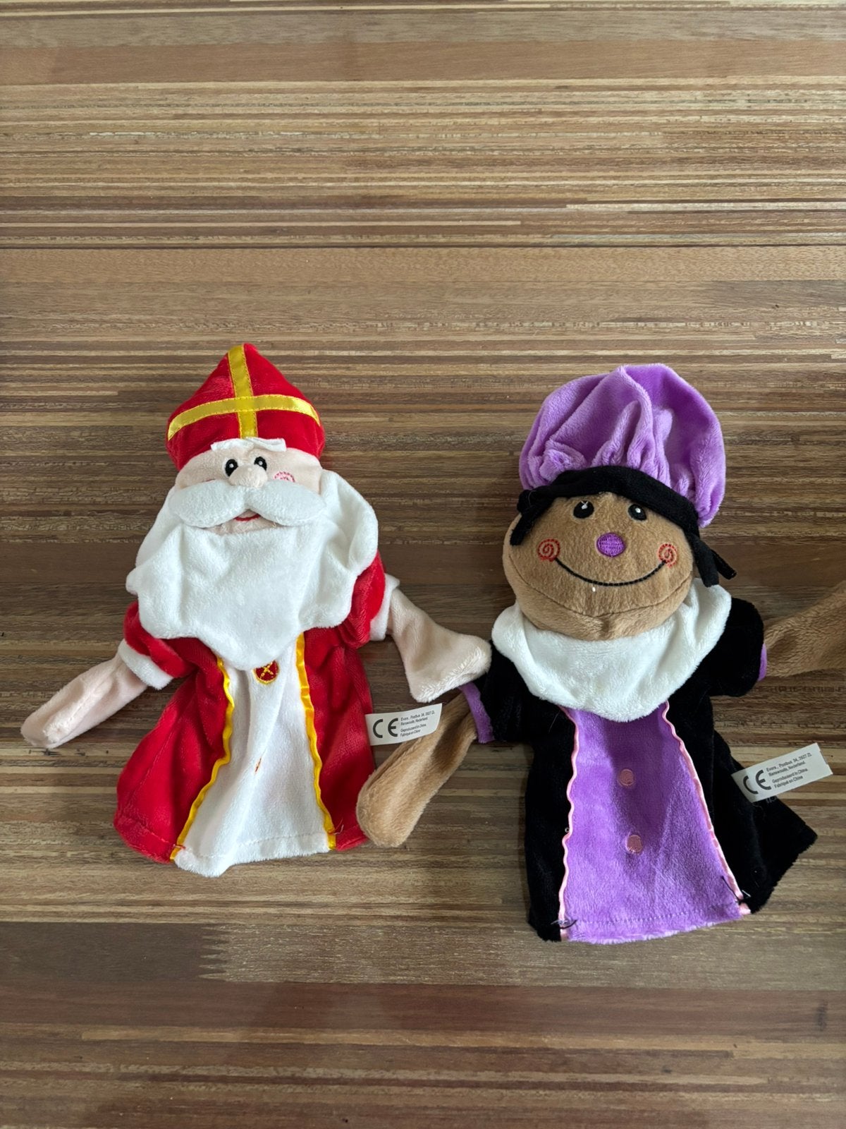 2 handpoppen van Sint en Piet, Ophalen of Verzenden, Nieuw