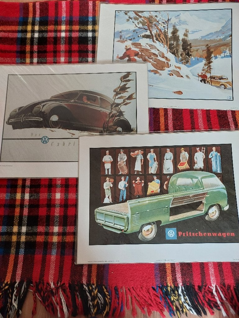 3x Poster affiche Volkswagen Kever T1 Parc Oldtimer, Verzenden, Nieuw, Auto's