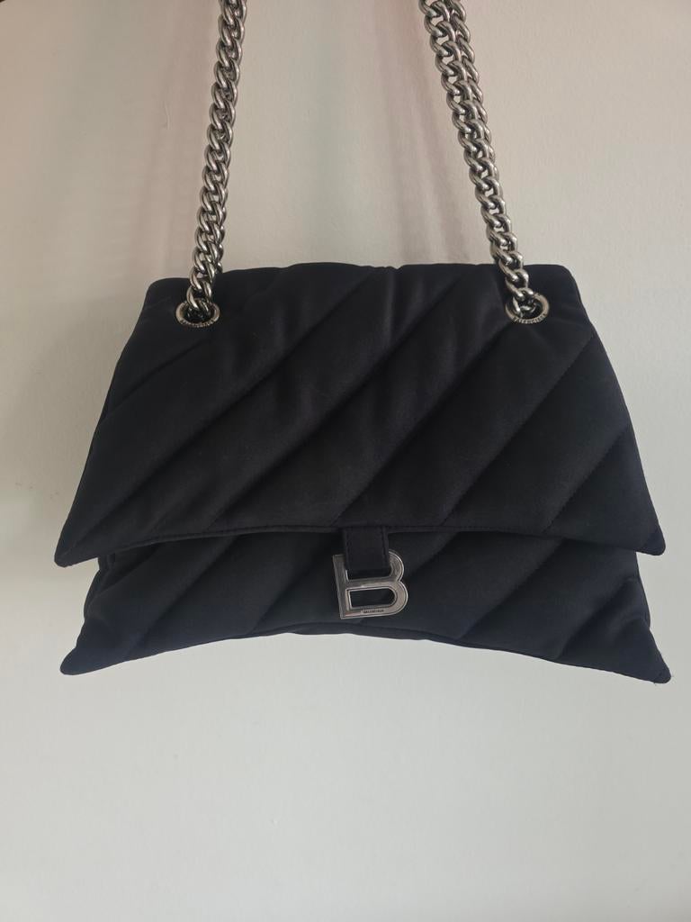 Balenciaga chrush tas, Sieraden, Tassen en Uiterlijk, Tassen | Damestassen, Ophalen of Verzenden, Zo goed als nieuw, Zwart, Handtas