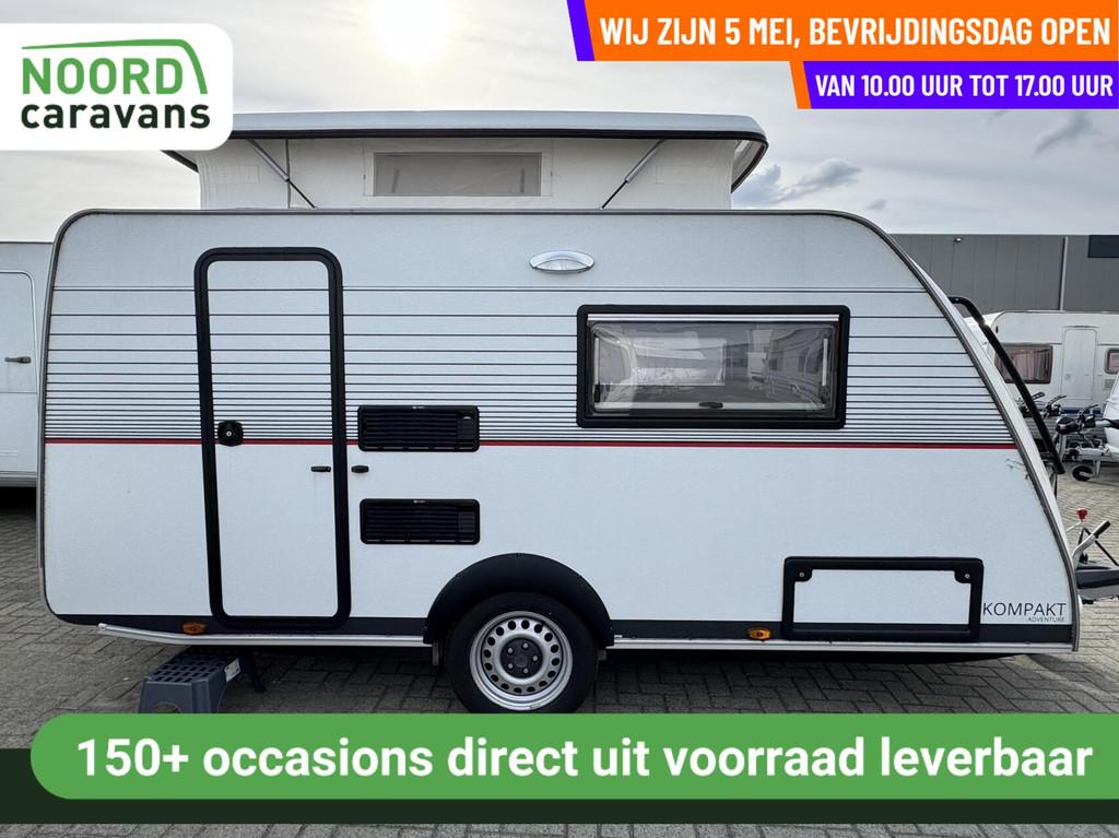 Kip KOMPAKT ADVENTURE 37Kk VLOERVER. LUIFEL, FIETSENDRAGER, Caravans en Kamperen, Hordeur, Kip, Tot en met 2, Bedrijf