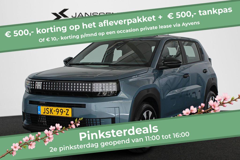 Fiat Grande Panda 1.2 Hybrid ICON Automaat Apple Carplay Air, Stof, 600 kg, Blauw, Origineel Nederlands