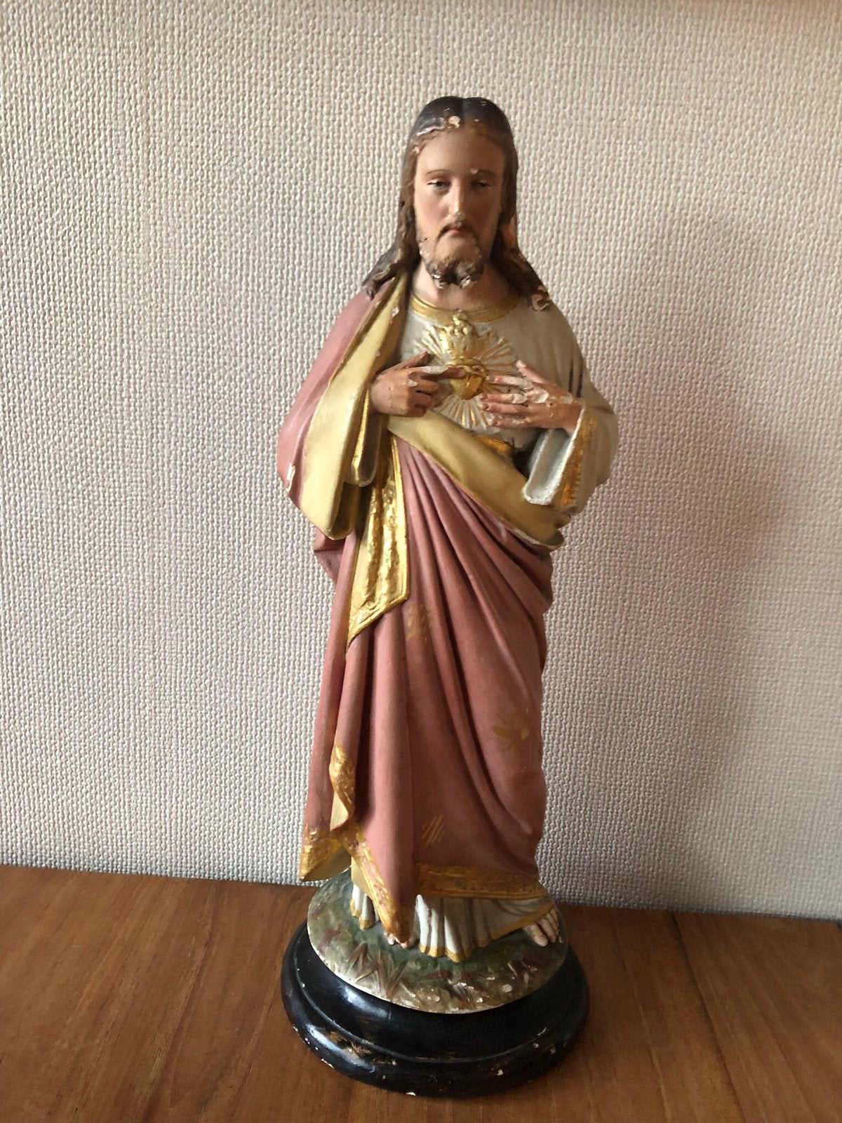 Jezusbeeld, 36 cm., Antiek en Kunst, Antiek | Religie, Ophalen of Verzenden