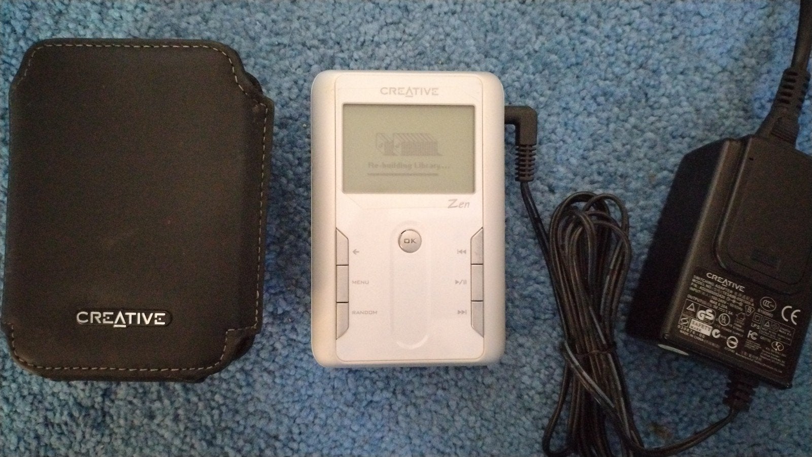 Creative Zen MP3-speler 38GB met hoes en oplader, Ophalen of Verzenden, Gebruikt, Creative, 20 tot 40 GB