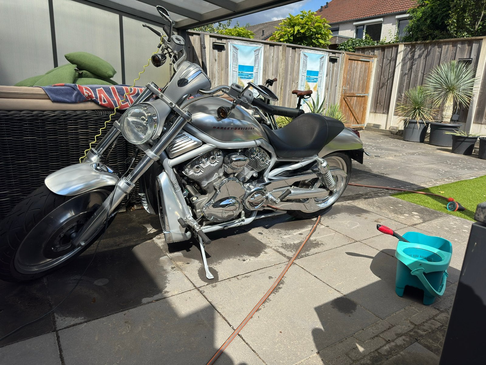 Te koop super nette Harley v-rod / porsche, Chopper, Gebruikt, Particulier, Handgeschakeld