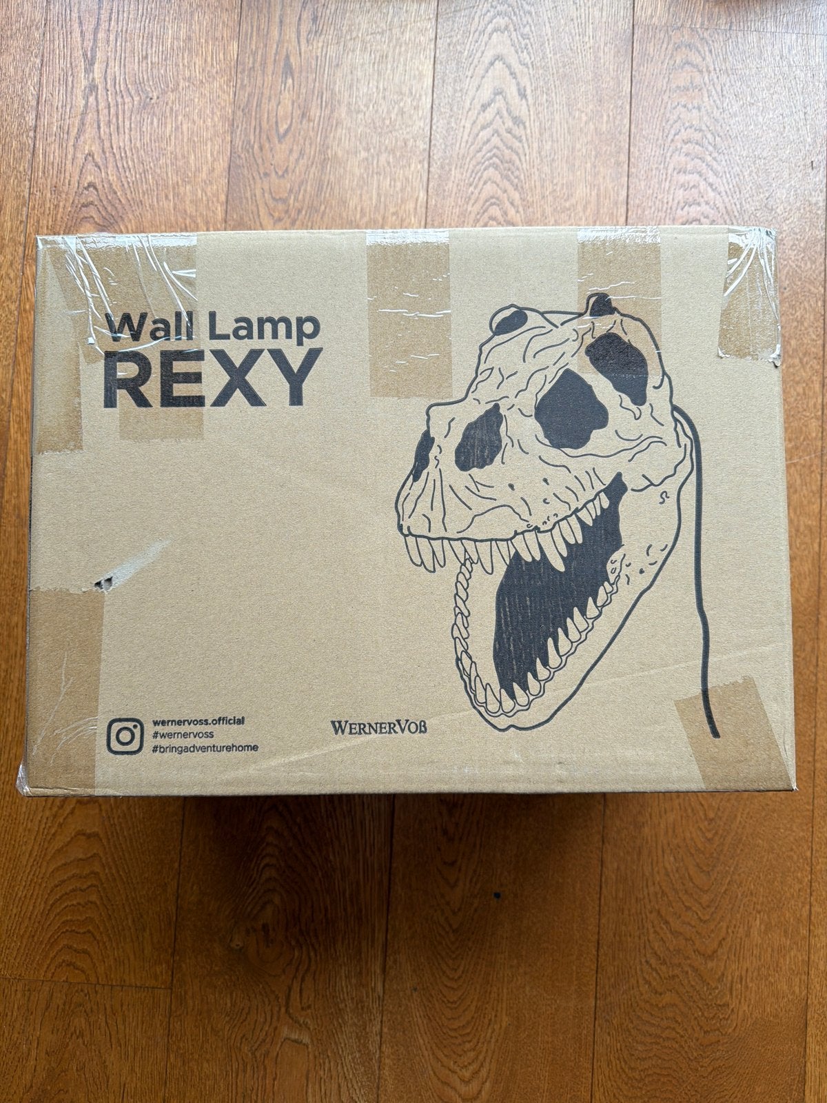 Werner Voss Rexy Dinosaurus Wandlamp Goud, Ophalen of Verzenden, Nieuw