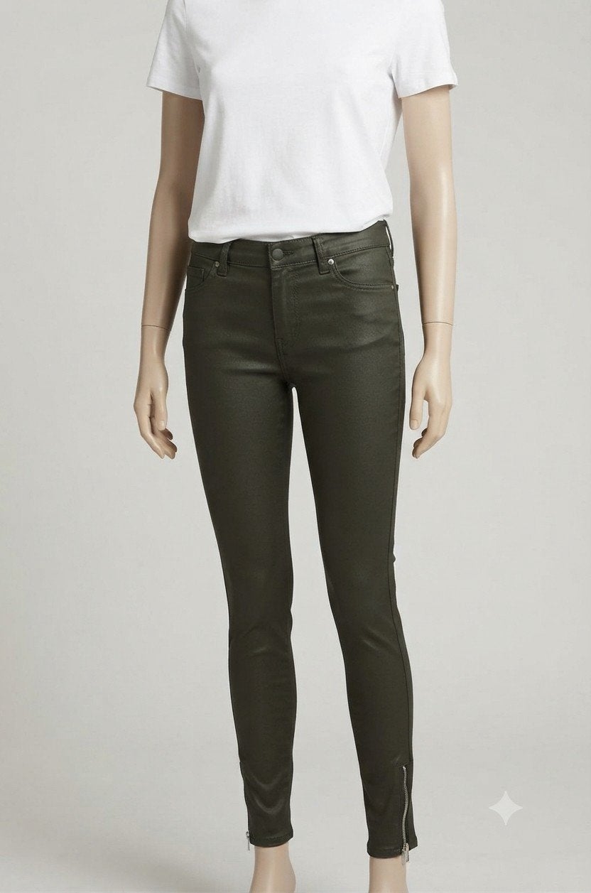 Mooie olijfgroene skinny jeans S, Kleding | Dames, Overige kleuren, Nieuw, Ophalen of Verzenden, Maat 36 (S)
