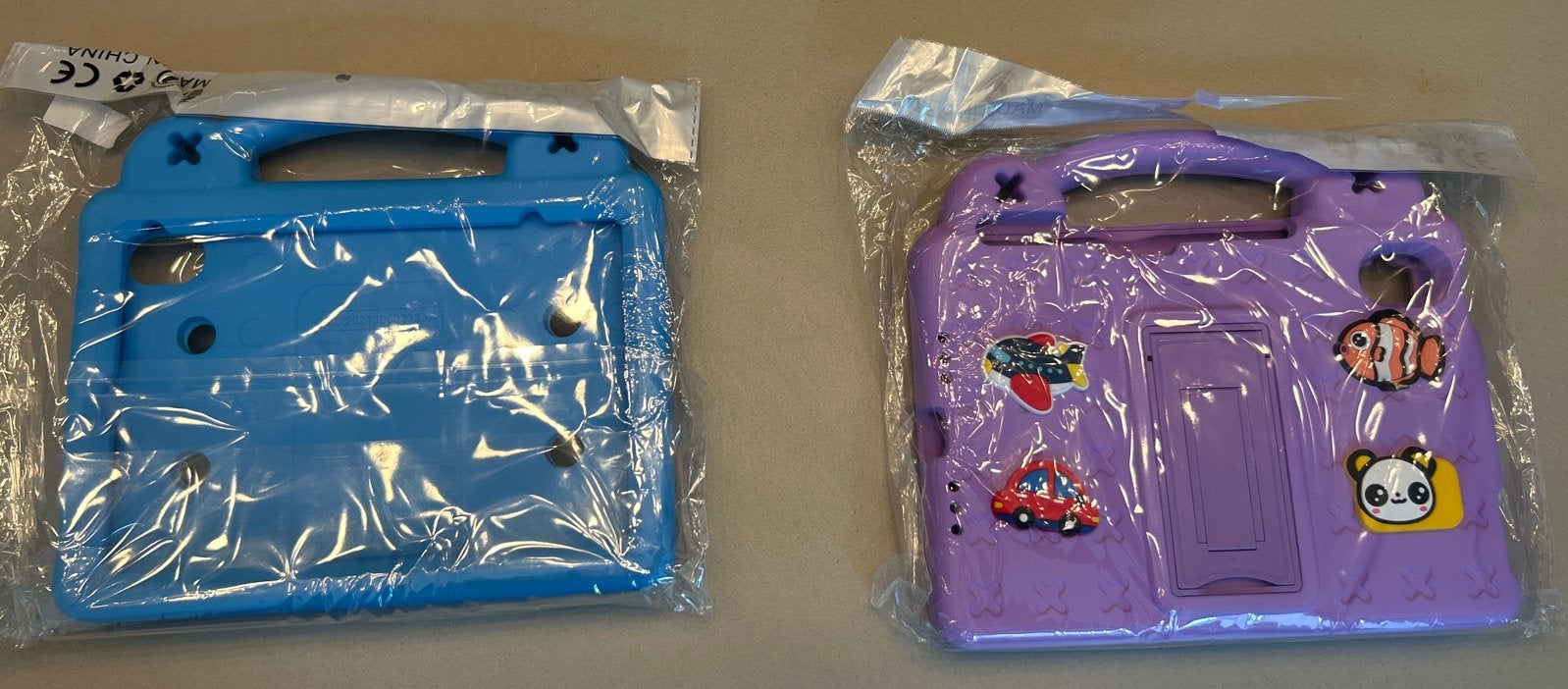 Hoes voor iPad mini 6e en 7e generatie - Blauw/Paars, Ophalen of Verzenden, Nieuw, 8 inch, Bescherming voor- en achterkant