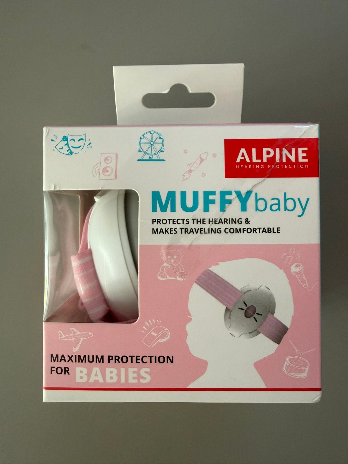 Alpine Muffy Baby Gehoorbescherming Roze, Kinderen en Baby's, Overige Kinderen en Baby's, Ophalen, Nieuw