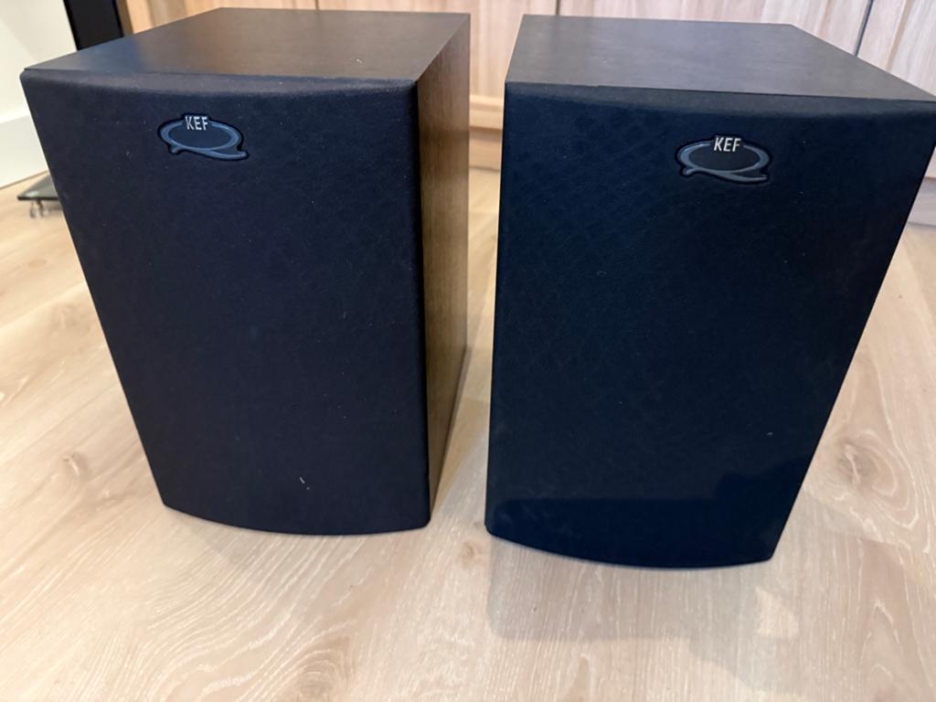 KEF Q-15 Boekenplank Speakers - Uitstekende Geluidskwaliteit, Gebruikt, 60 tot 120 watt, Front, Rear of Stereo speakers, Ophalen