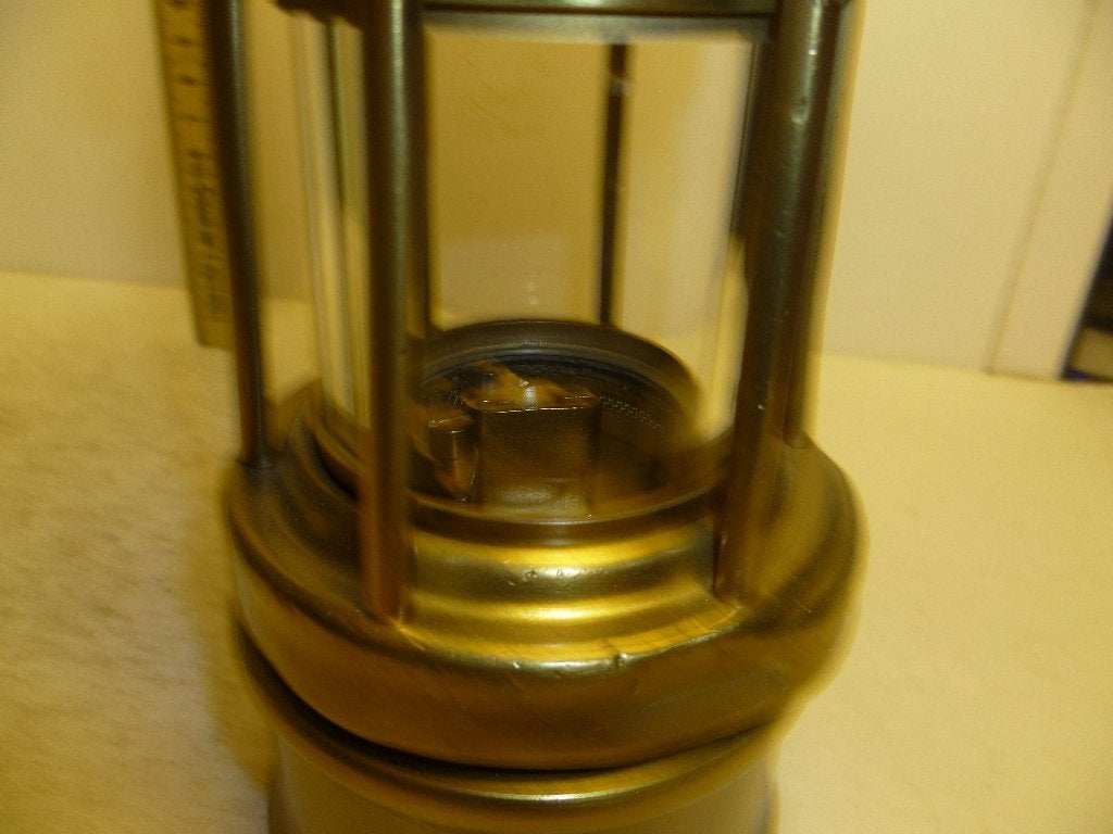 Mijnlamp Compleet Uitstekende Staat met glaasje Schottugen M, Ophalen of Verzenden