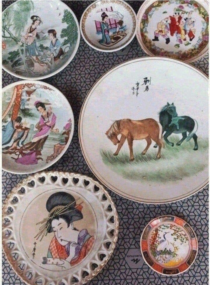Set van 8antieke Chinese vazen en 7 borden, Ophalen of Verzenden