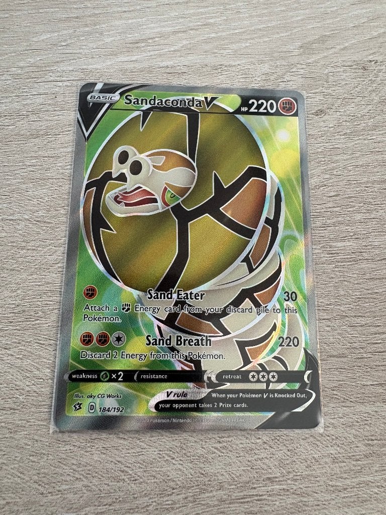 Sandaconda V (Holo) 184/192 Rebel Clash - Pokémon Kaart, Ophalen of Verzenden, Nieuw, Losse kaart, Foil
