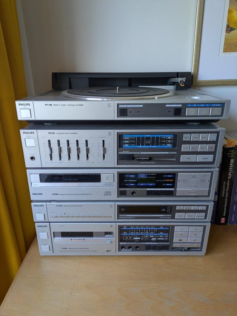 Philips stereo toren, Audio, Tv en Foto, Stereo-sets, Ophalen, Gebruikt, Tuner of Radio, Philips