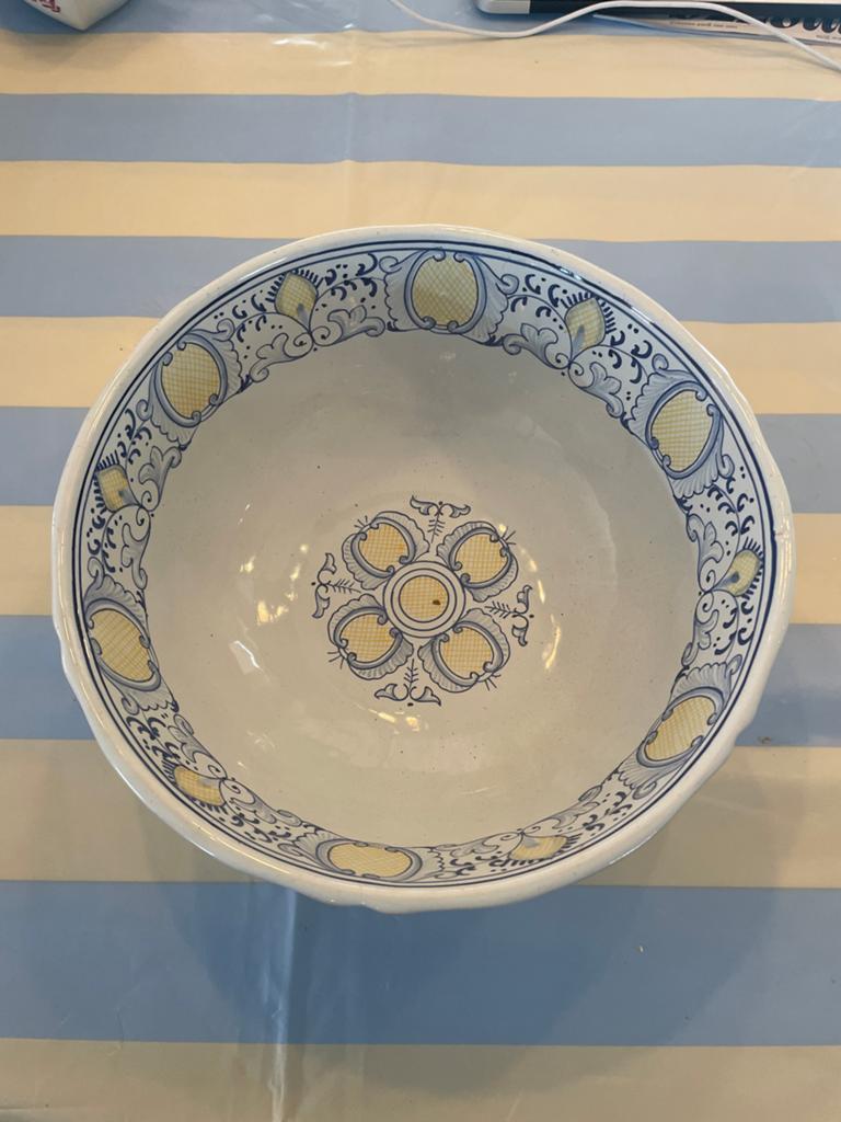 Antieke Italiaanse Graziella Deruta Keramische Kom, Ophalen