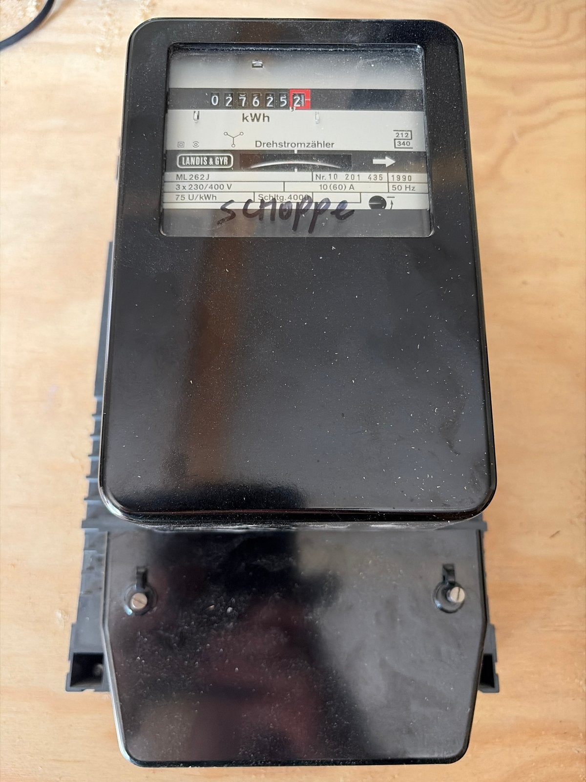 Landis & Gyr ML262J Draaistroommeter - Gebruikt, Ophalen, Gebruikt, Overige merken, Overige typen